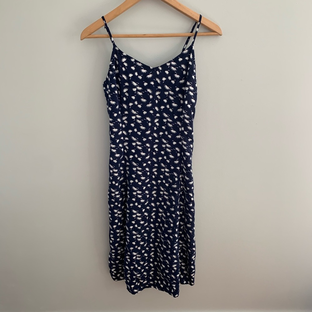 Old Navy | Midi Cami Dress Navy Dandelion Print - Picture 2 of 8